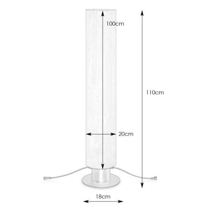 Markslöjd 107986 - LED Venkovní lampa GARDEN24 LED/20W/24V 110 cm IP44 černá
