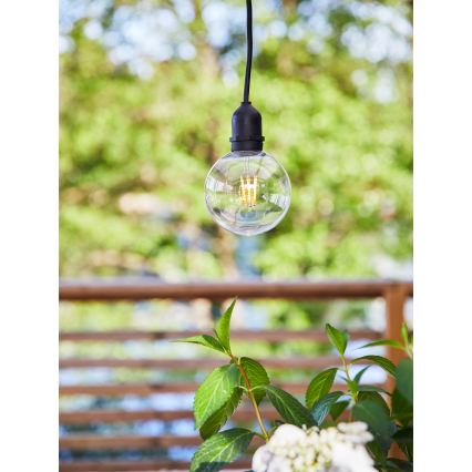 Markslöjd 107989 - LED Venkovní závěsné svítidlo GARDEN24 LED/2,86W/24V IP44 černá/čirá