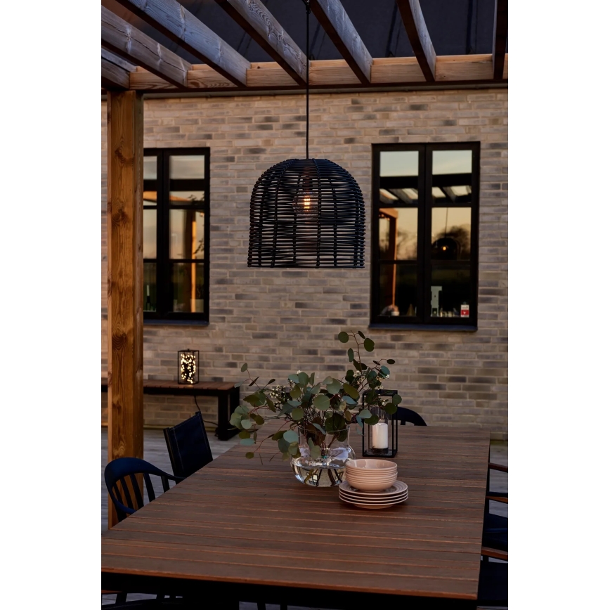 Markslöjd 107990 - LED Venkovní závěsné svítidlo GARDEN24 LED/2,86W/24V IP44 ratan/černá