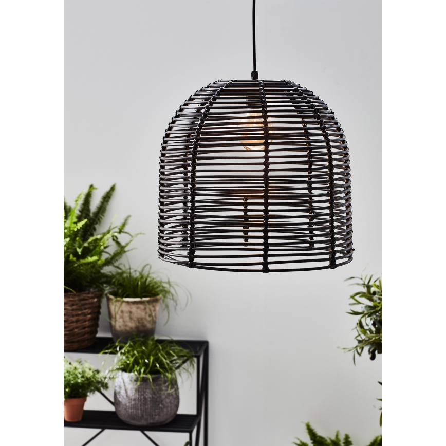 Markslöjd 107990 - LED Venkovní závěsné svítidlo GARDEN24 LED/2,86W/24V IP44 ratan/černá
