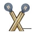 Markslöjd 108053 - Stolní lampa SIMUL 1xE27/40W + 1xE14/40W/230V zlatá