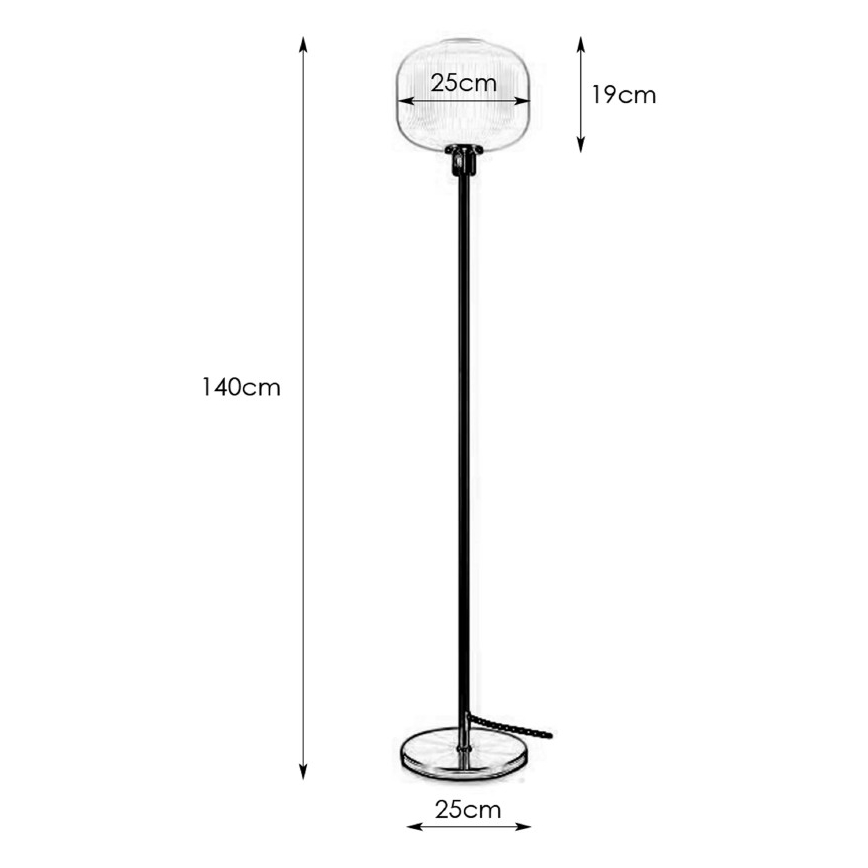 Markslöjd 108054 - Stojací lampa SOBER 1xE27/40W/230V mosaz