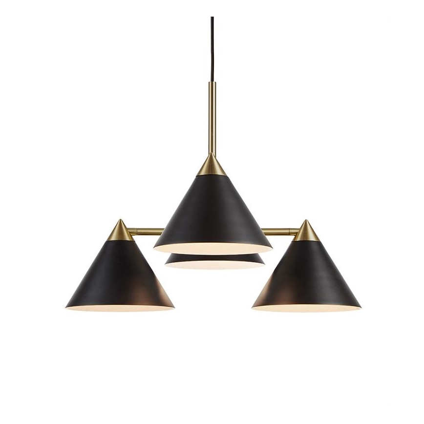 Markslöjd 108076 - Lustr na lanku KLINT 4xE14/40W/230V černá