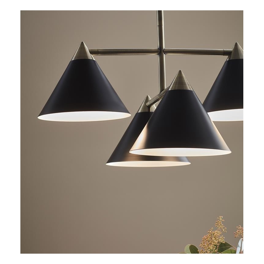 Markslöjd 108076 - Lustr na lanku KLINT 4xE14/40W/230V černá