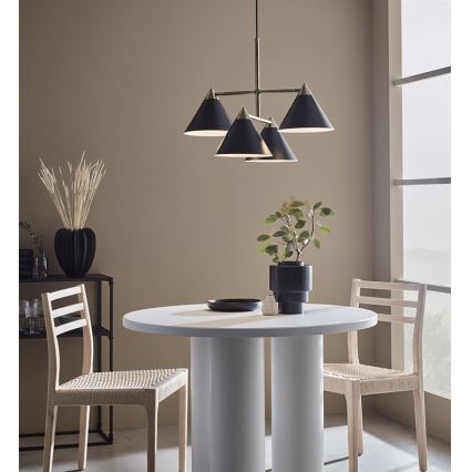Markslöjd 108076 - Lustr na lanku KLINT 4xE14/40W/230V černá