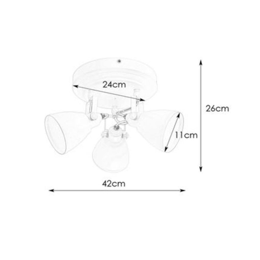 Markslöjd 108081 - Koupelnové bodové svítidlo FJÄLLBACKA 3xG9/20W/230V IP44 černá