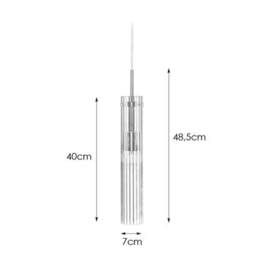 Markslöjd 108112 - Lustr na lanku TUBO 1xE14/40W/230V