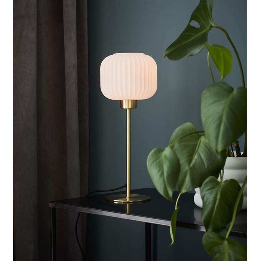 Markslöjd 108120 - Stolní lampa SOBER 1xE27/60W/230V mosaz