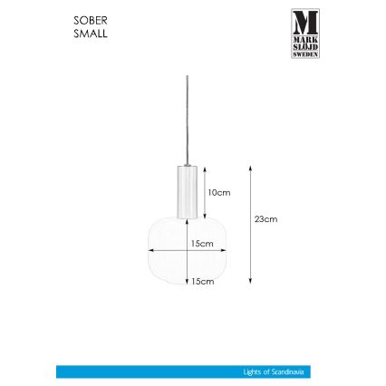 Markslöjd 108122 - Lustr na lanku SOBER 1xE14/40W/230V matný chrom