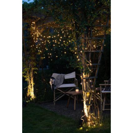 Markslöjd 108179 - LED Venkovní vánoční závěs GARDEN24 160xLED/24V 3,1m teplá bílá