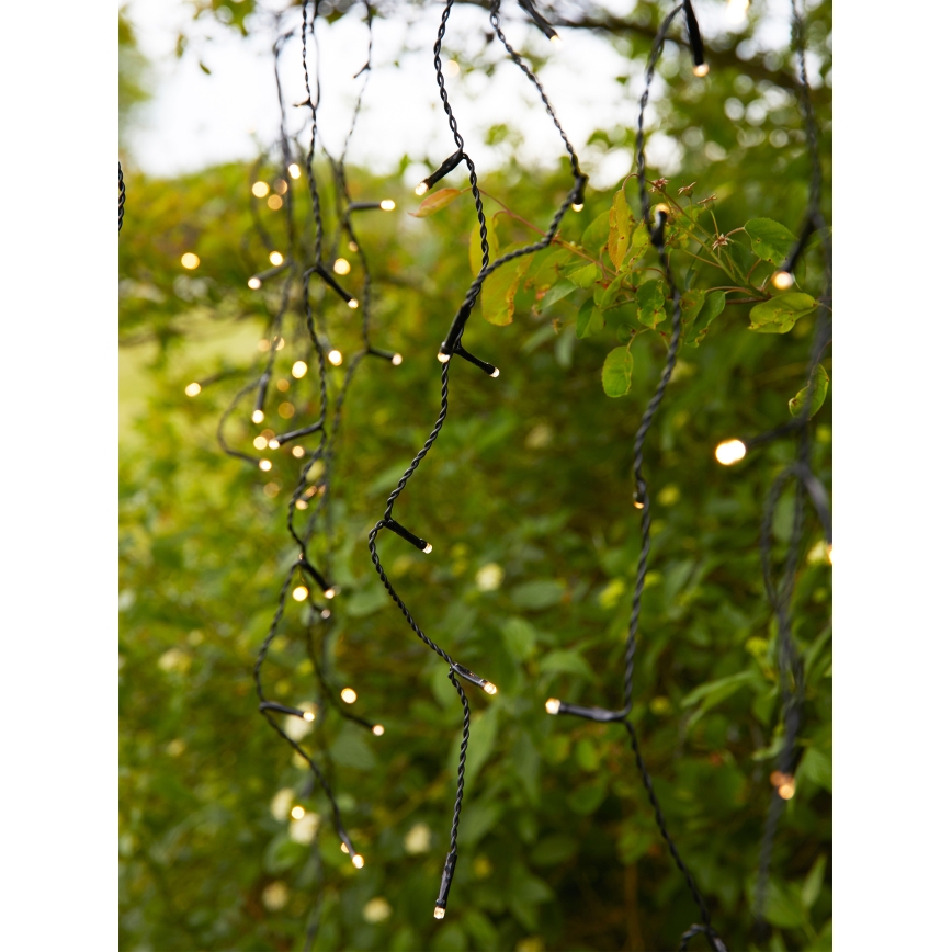 Markslöjd 108179 - LED Venkovní vánoční závěs GARDEN24 160xLED/24V 3,1m teplá bílá