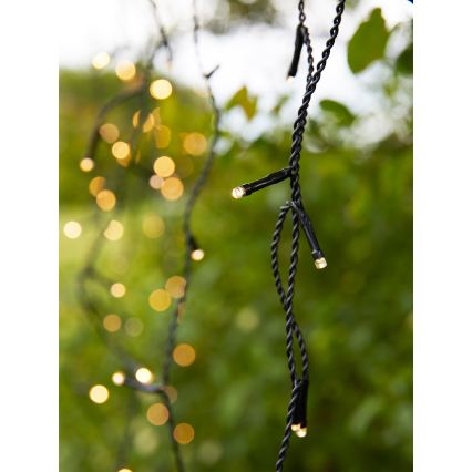 Markslöjd 108179 - LED Venkovní vánoční závěs GARDEN24 160xLED/24V 3,1m teplá bílá