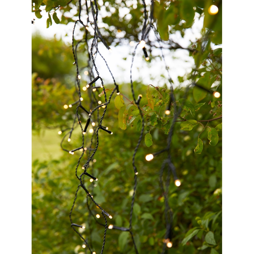 Markslöjd 108179 - LED Venkovní vánoční závěs GARDEN24 160xLED/24V 3,1m teplá bílá