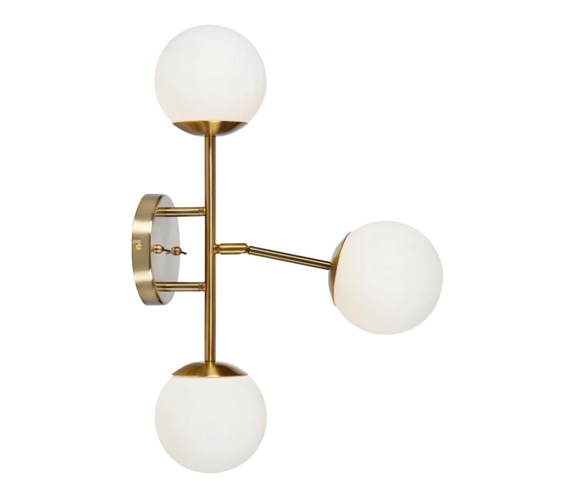 Markslöjd Markslöjd 108254 - Nástěnné svítidlo TRINITY 3xG9/20W/230V zlatá/bílá ML1122