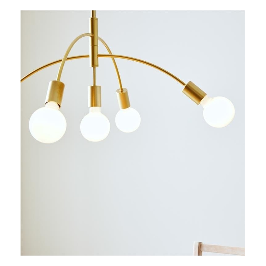 Markslöjd 108287 - Lustr na lanku CYGNUS 5xE27/40W/230V zlatá