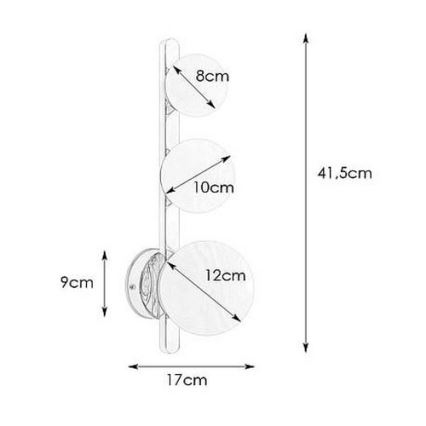 Markslöjd 108349 - Koupelnové nástěnné svítidlo PURO 3xG9/20W/230V IP44 černá