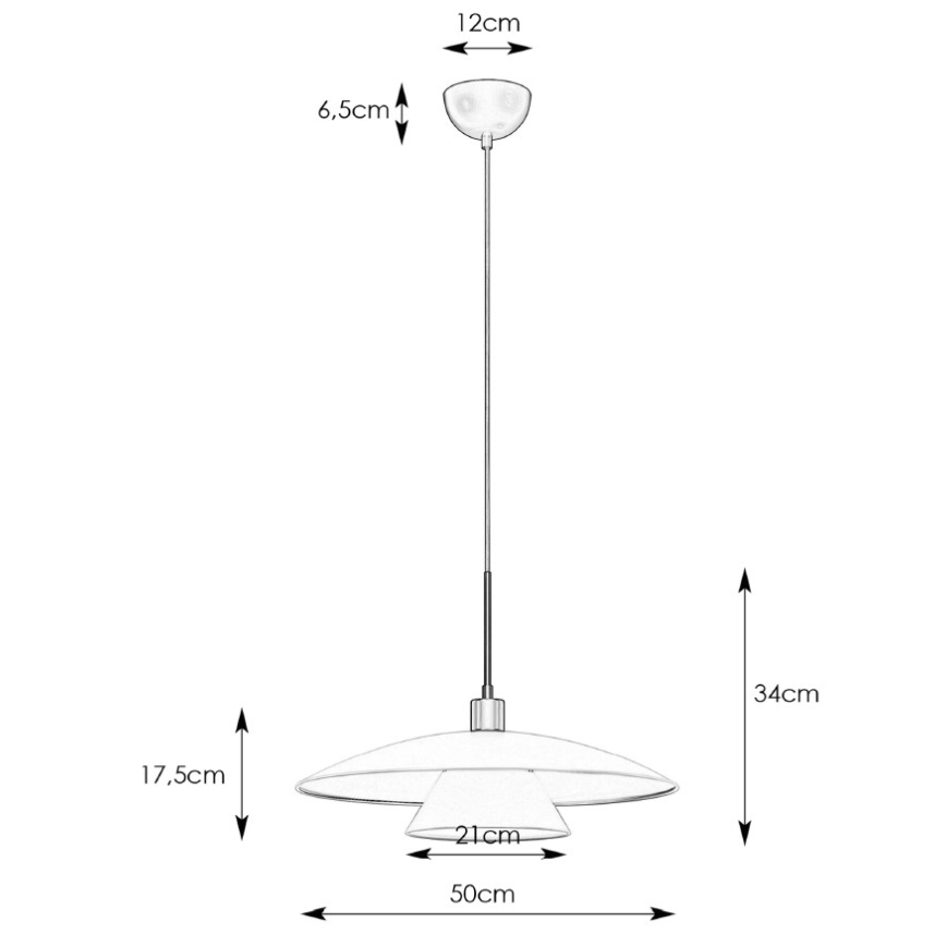 Markslöjd 108430 - Lustr na lanku MILLINGE 1xE27/40W/230V bílá