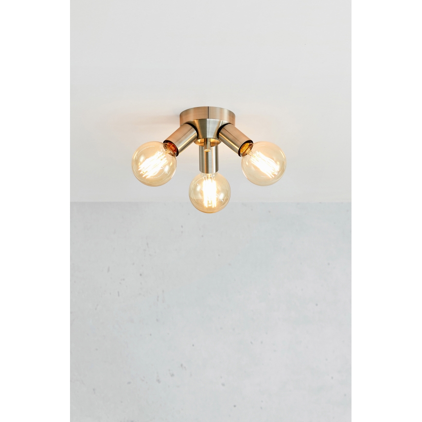 Markslöjd 108551 - Stropní svítidlo MAZZO 3xE27/40W/230V matný chrom