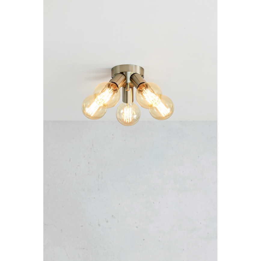 Markslöjd 108554 - Stropní svítidlo MAZZO 5xE27/40W/230V matný chrom
