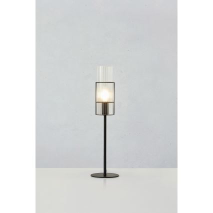 Markslöjd 108555 - Stolní lampa TUBO 1xE14/40W/230V 50 cm černá/čirá