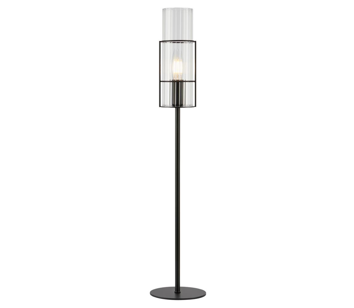 Markslöjd Markslöjd 108556 - Stolní lampa TUBO 1xE14/40W/230V 65 cm černá/čirá 