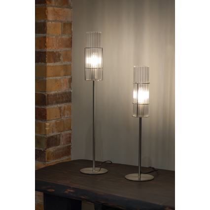 Markslöjd 108557 - Stolní lampa TUBO 1xE14/40W/230V 50 cm lesklý chrom/čirá