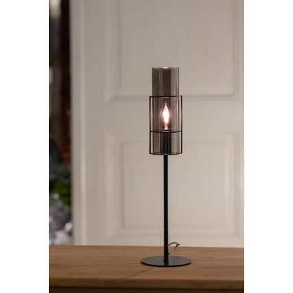 Markslöjd 108559 - Stolní lampa TUBO 1xE14/40W/230V 50 cm černá