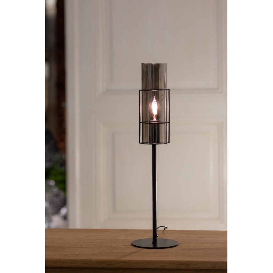 Markslöjd 108559 - Stolní lampa TUBO 1xE14/40W/230V 50 cm černá