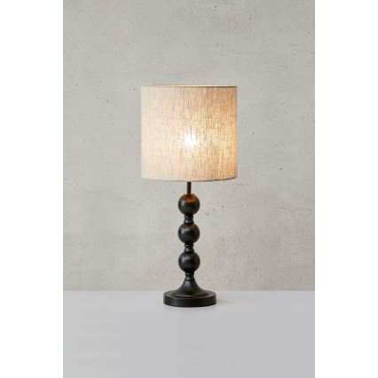 Markslöjd 108575 - Stolní lampa OCTO 1xE27/40W/230V béžová/černá