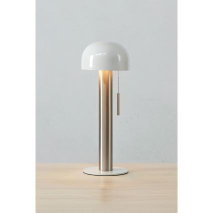 Markslöjd 108577 - Stolní lampa COSTA 2xG9/18W/230V bílá/matný chrom