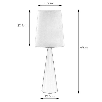 Markslöjd 108624 - Stolní lampa CONUS 1xE14/40W/230V bílá/matný chrom