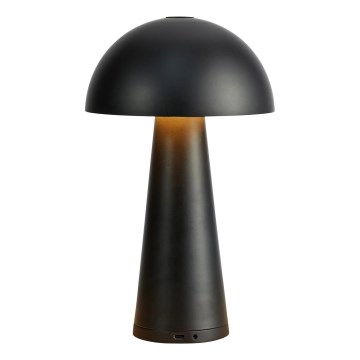 Markslöjd 108655 - LED Stmívatelná nabíjecí stolní lampa FUNGI LED/1,5W/5V 2000 mAh IP44 černá