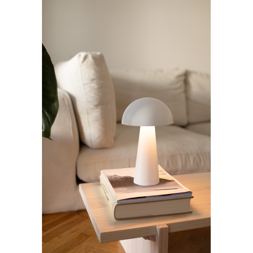 Markslöjd 108656 - LED Stmívatelná nabíjecí lampa FUNGI LED/1,5W/5V IP44 bílá