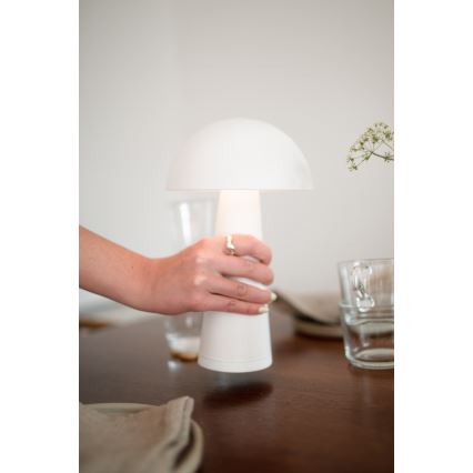 Markslöjd 108656 - LED Stmívatelná nabíjecí lampa FUNGI LED/1,5W/5V IP44 bílá