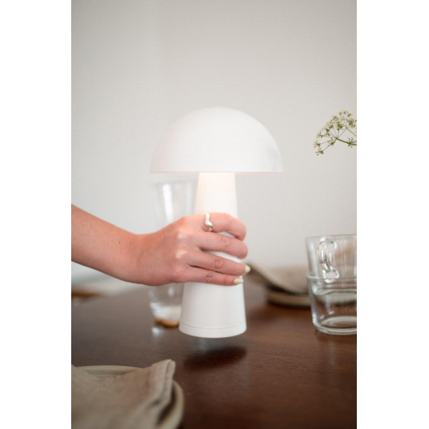 Markslöjd 108656 - LED Stmívatelná nabíjecí lampa FUNGI LED/1,5W/5V IP44 bílá