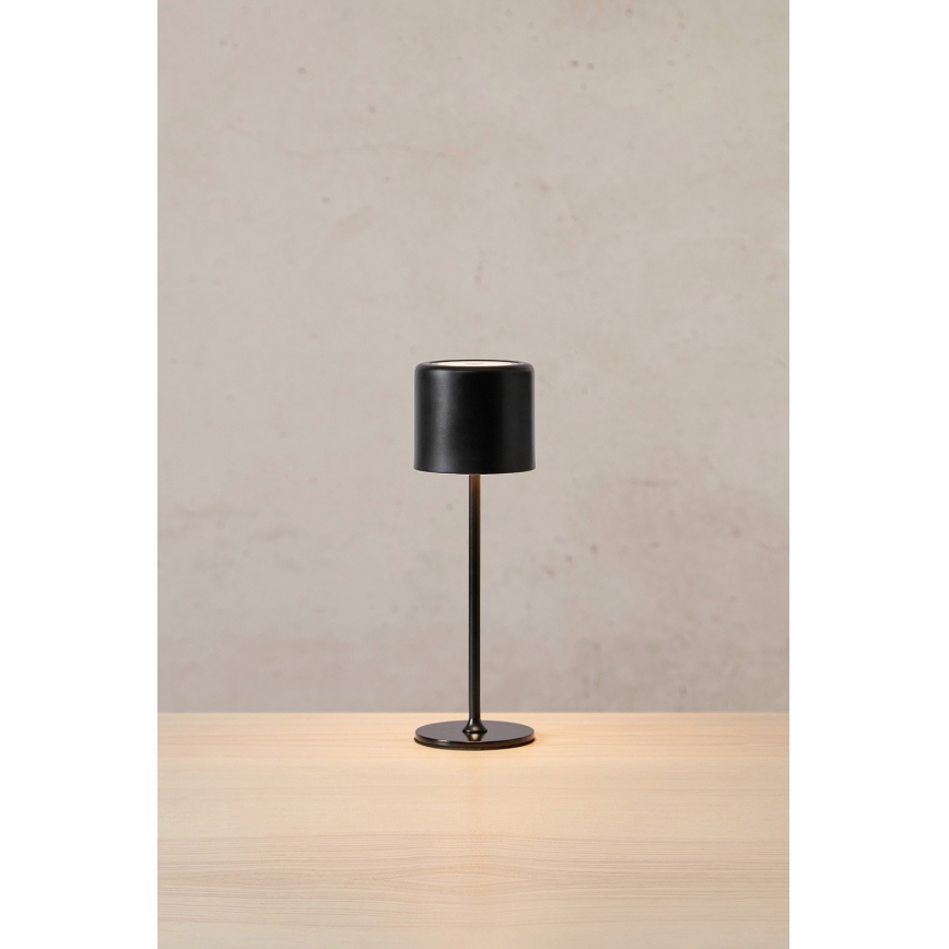 Markslöjd 108657 - LED Stmívatelná nabíjecí stolní lampa FILO LED/2W/5V IP44 30 cm černá