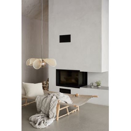 Markslöjd 108659 - Lustr na lanku STYRKA 1xE27/40W/230V pr. 63 cm béžová