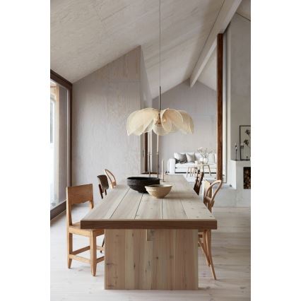 Markslöjd 108661 - Lustr na lanku STYRKA 1xE27/40W/230V pr. 75 cm béžová