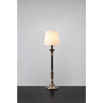 Markslöjd 108680 - Stolní lampa GENT 1xE27/40W/230V matný chrom/černá/bílá
