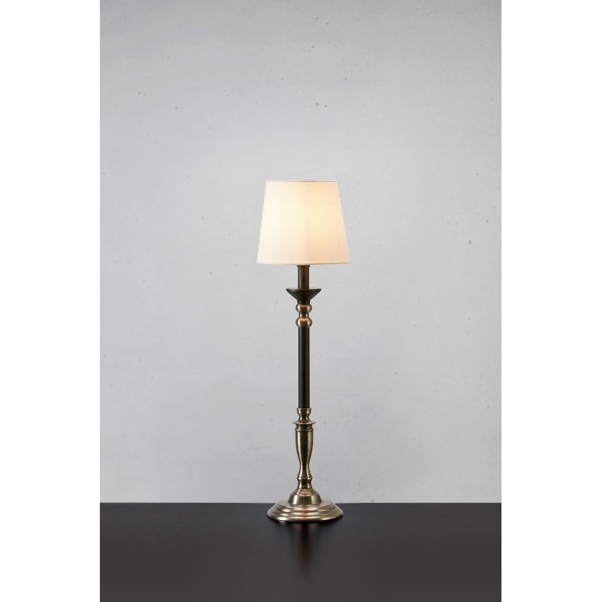 Markslöjd 108680 - Stolní lampa GENT 1xE27/40W/230V matný chrom/černá/bílá