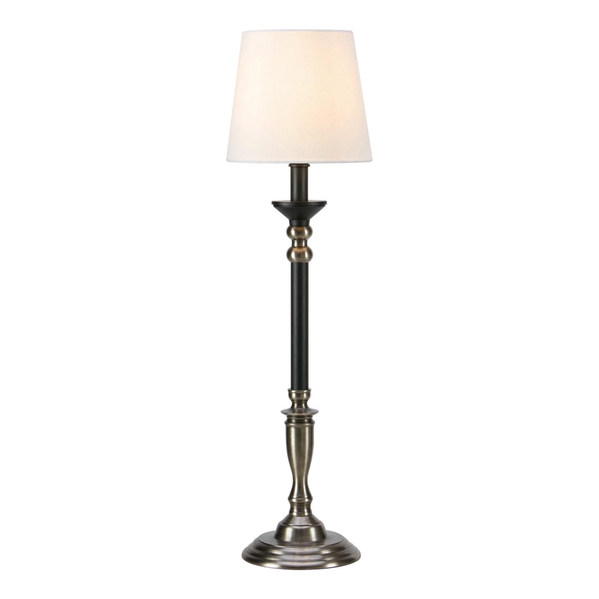Markslöjd 108680 - Stolní lampa GENT 1xE27/40W/230V matný chrom/černá/bílá