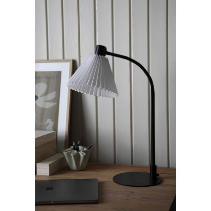 Markslöjd 108697 - Stolní lampa MIRA 1xE14/40W/230V černá/bílá