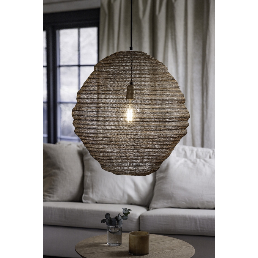 Markslöjd 108773 - Lustr na lanku TAZZA 1xE27/40W/230V zlatá
