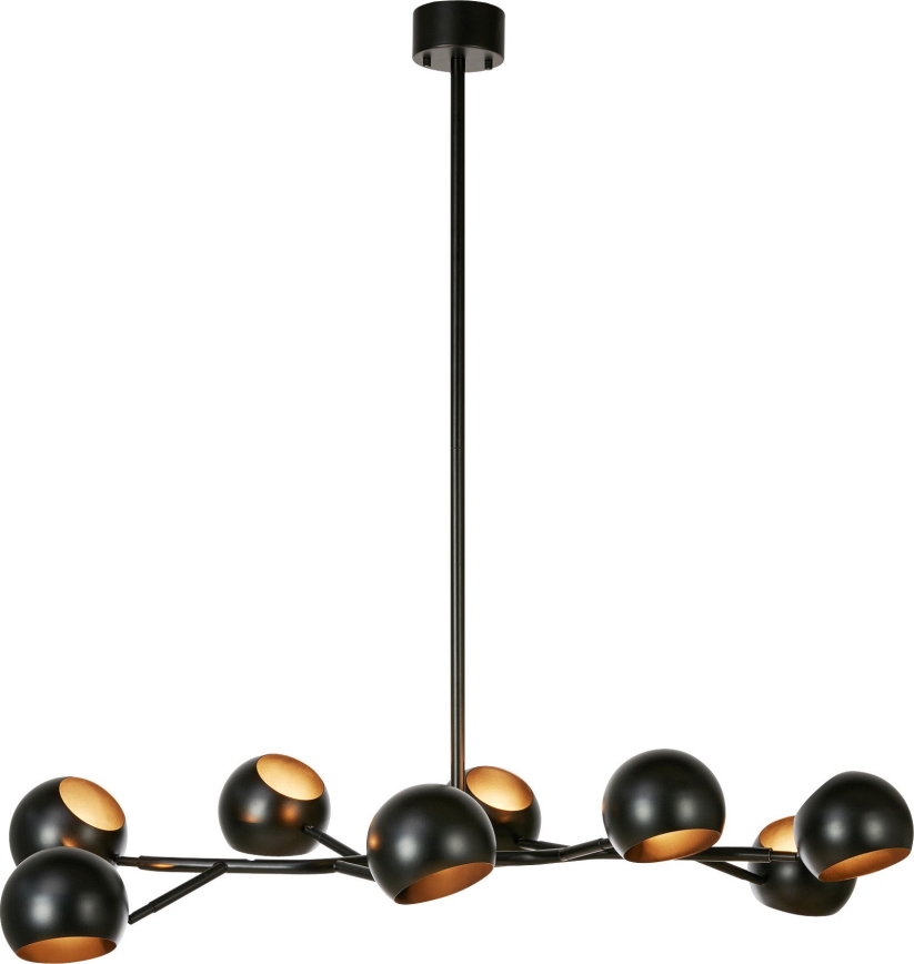 Markslöjd 108852 - Lustr na tyči EDGAR 8xE14/40W/230V černá