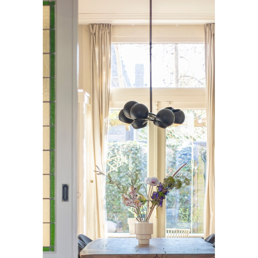 Markslöjd 108852 - Lustr na tyči EDGAR 8xE14/40W/230V černá