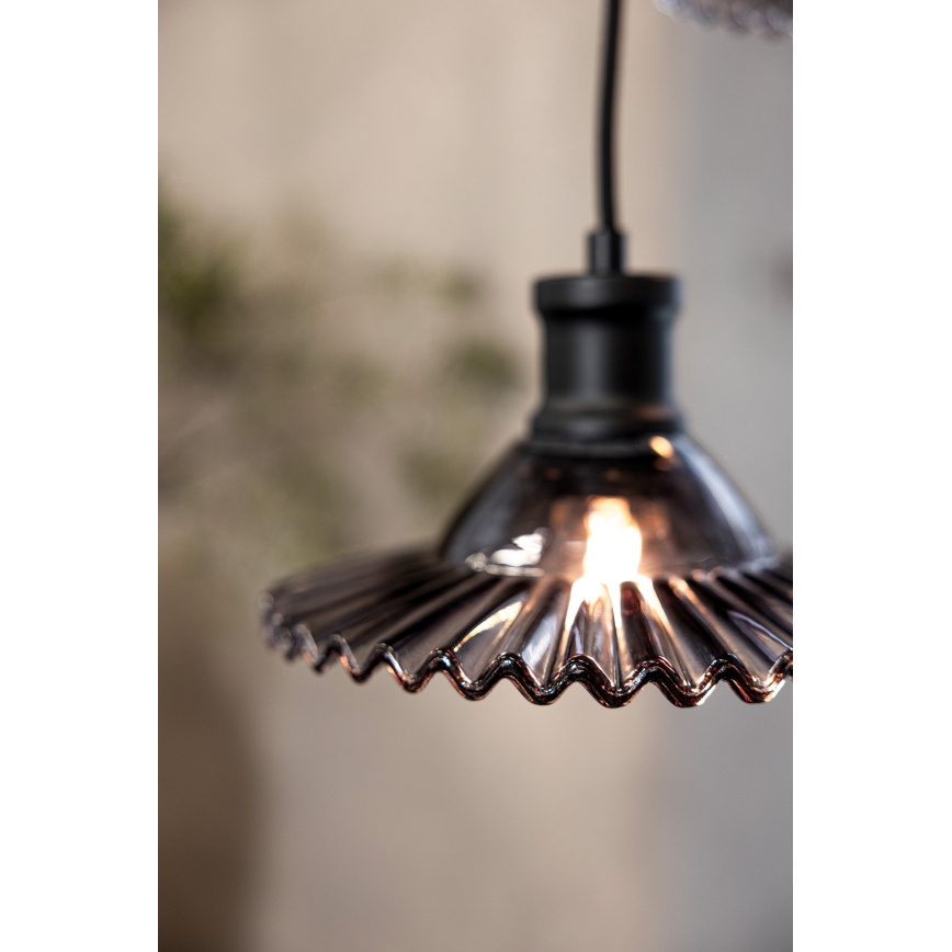 Markslöjd 108853 - Lustr na lanku NOVIA 3xE27/40W/230V černá/kouřová