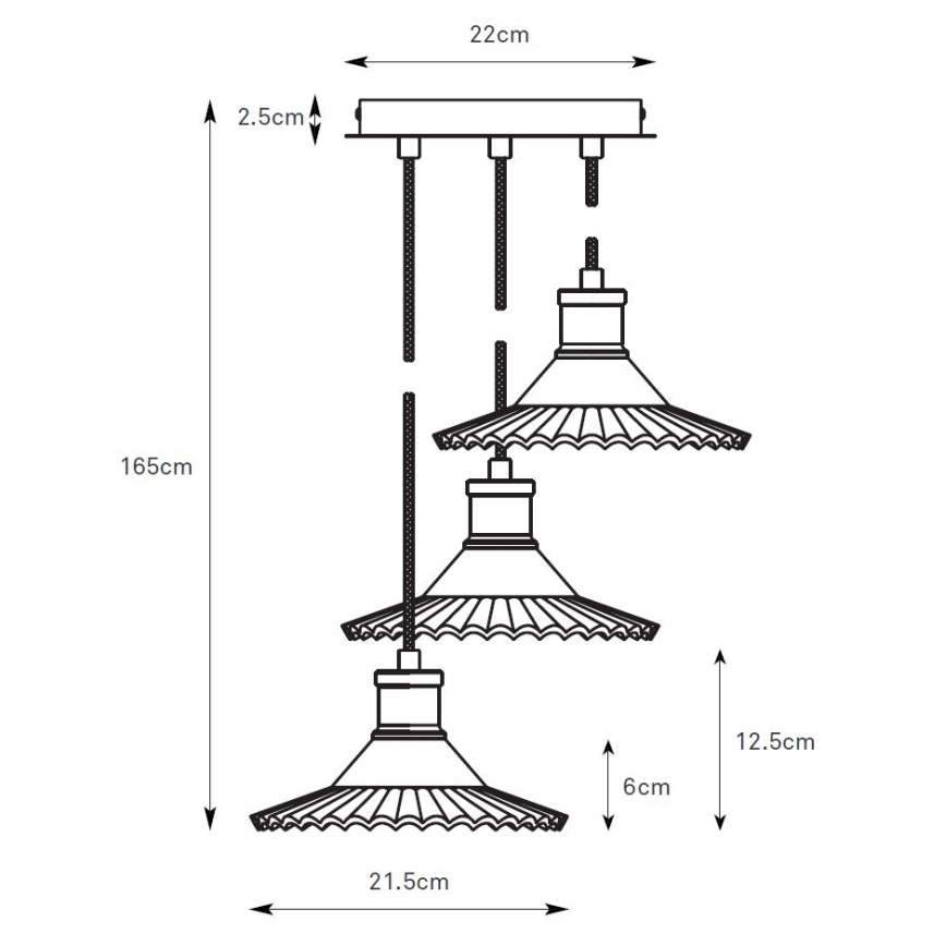 Markslöjd 108853 - Lustr na lanku NOVIA 3xE27/40W/230V černá/kouřová