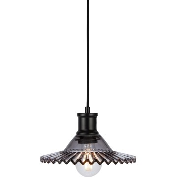 Markslöjd 108854 - Lustr na lanku NOVIA 1xE27/40W/230V černá/kouřová