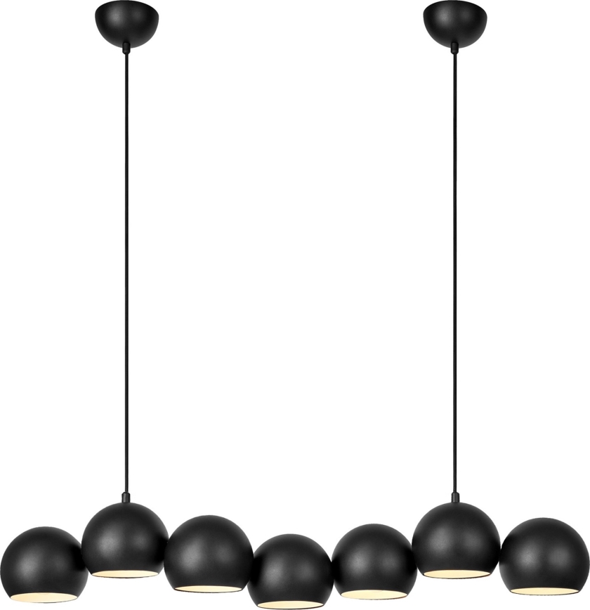 Markslöjd 108860 - Lustr na lanku CUPOLO 7xE14/40W/230V černá