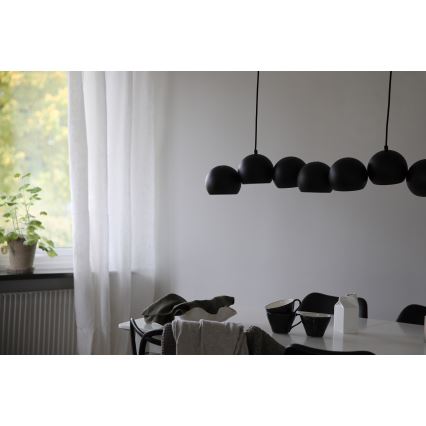 Markslöjd 108860 - Lustr na lanku CUPOLO 7xE14/40W/230V černá
